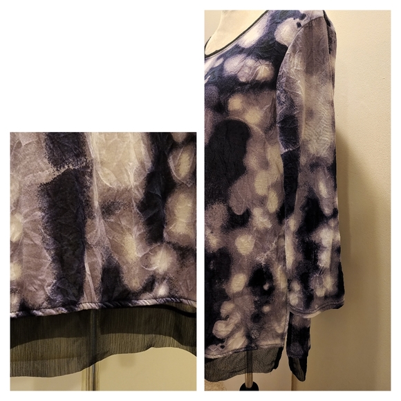 Vera Wang Blouse tee top - Picture 4 of 5